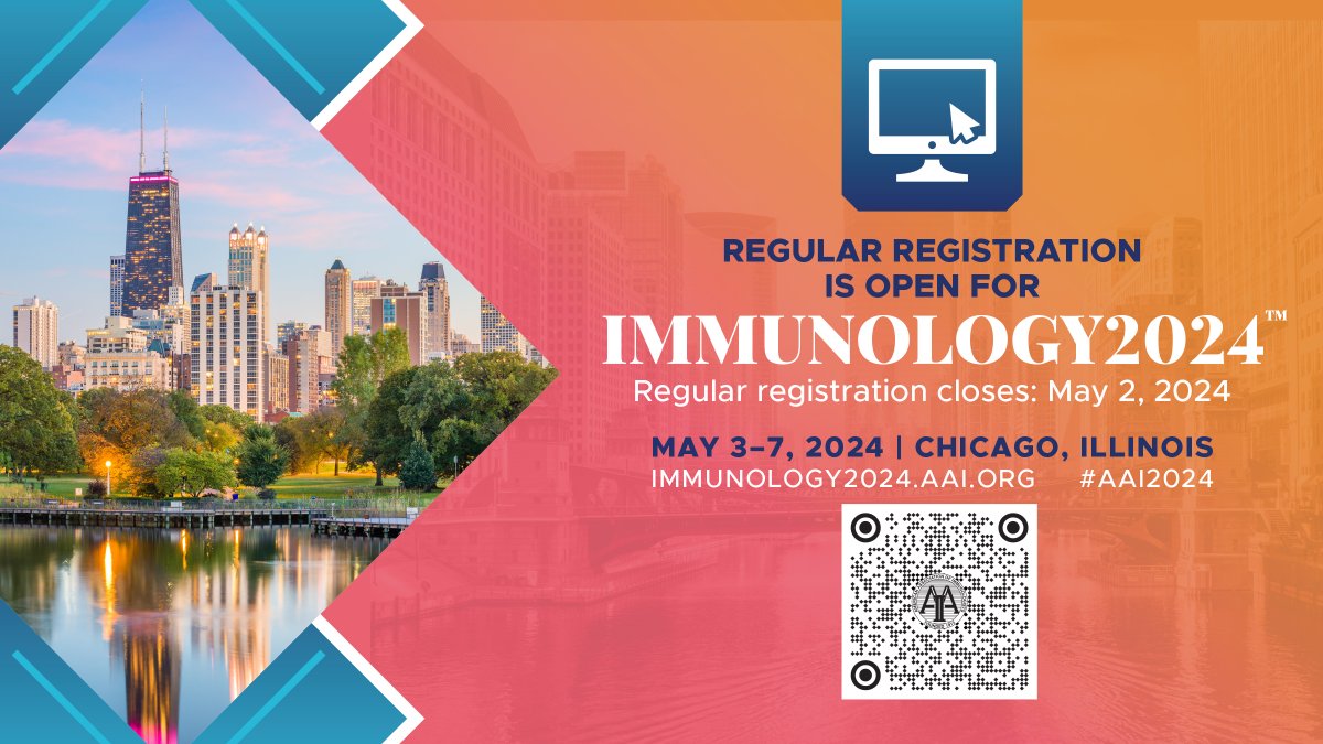 Don’t miss the IMMYNOLOGY2024™ AAI Program Committee session Back to School, Fri., 5/3. Hear reviews of the latest on CAR T cells, protein engineering, eosinophils, and natural killer cells! Check out the complete listing of the sessions offered this year ow.ly/VMF850R27wa