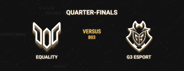 Bonsoir tout le monde ! 🔥
Ce soir c'eeeeest MATCH ! 💯

On aura EQUALITY ESPORT vs G3 ESPORT qui s'affronteront lors d'un BO3 pour le passage en demi-finale du tournoi ! 🏆

On vous donne rendez-vous ce soir à 21h00 ici⤵️
twitch.tv/globalseasonsh…

<a href="/Equality_Corp/">Equality</a> <a href="/G3eSport/">G3 eSport</a>