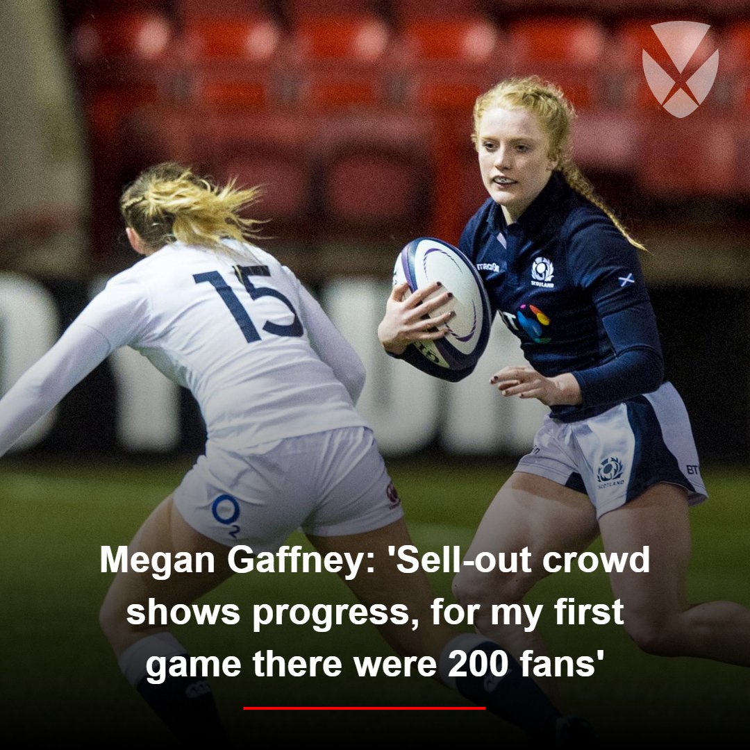 'The first game I played for Scotland was in front of about 200 people...' @MeganGaffney7 reflects on the journey Scotland Women have been on as they prepare for a record crowd at Hive Stadium tomorrow.