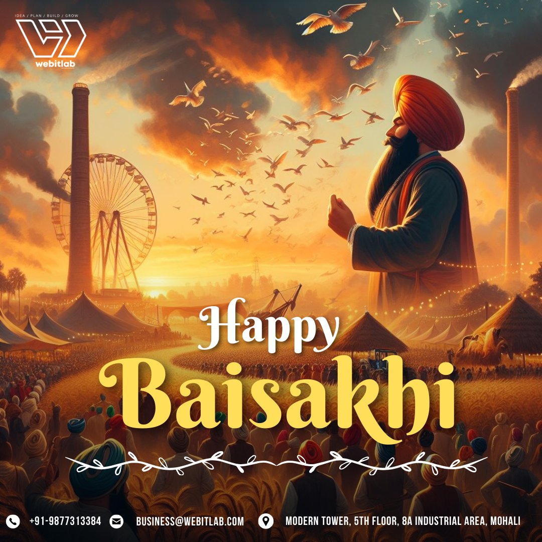 Wishing you a harvest of joy, prosperity, and endless blessings on this Baisakhi! May your life be as colorful and joyful as the festival itself. Happy Baisakhi. #Baisakhi #BaisakhiFestivities #BaisakhiVibes #UIUXAgency #DesignSolutions
#CreativeAgency
#InnovativeDesigns