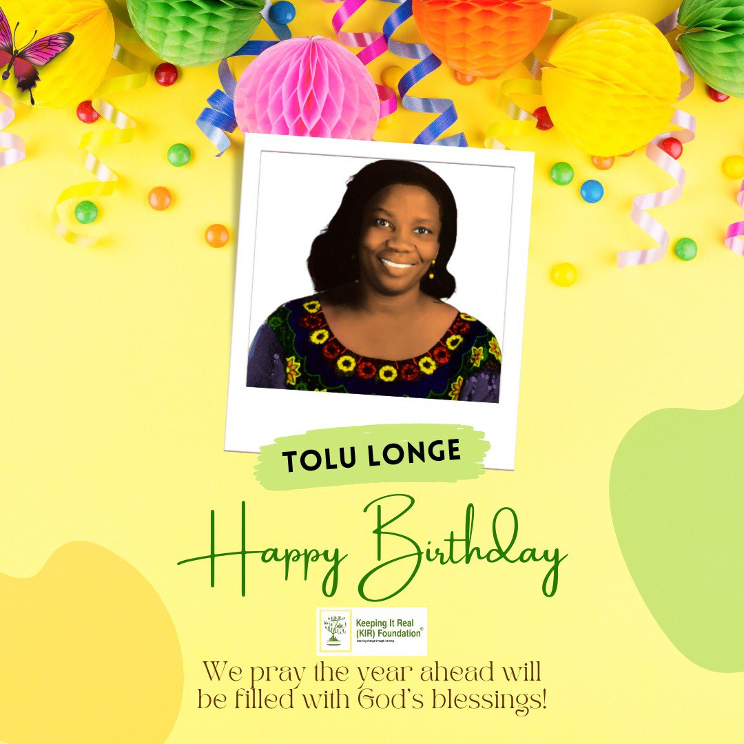 #Happybirthday to Tolu Longe, our #Amazing #donor & board member! May this special day & your year be filled with the #JOY of God's goodness! The #KIRFoundation team appreciates you for who you are & all you do to inspire others! #April #celebrity #birthday #Blessings #grateful