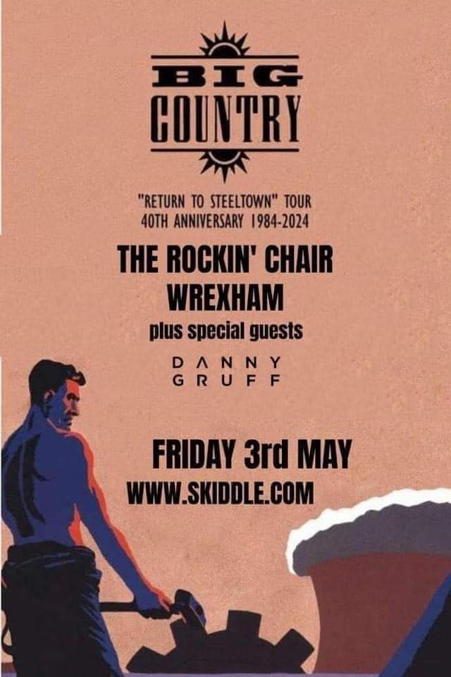 *******FEW REMAINING TICKETS****** Friday 3rd May 2024 The Rockin’ Chair Wrexham skiddle.com/e/37193041