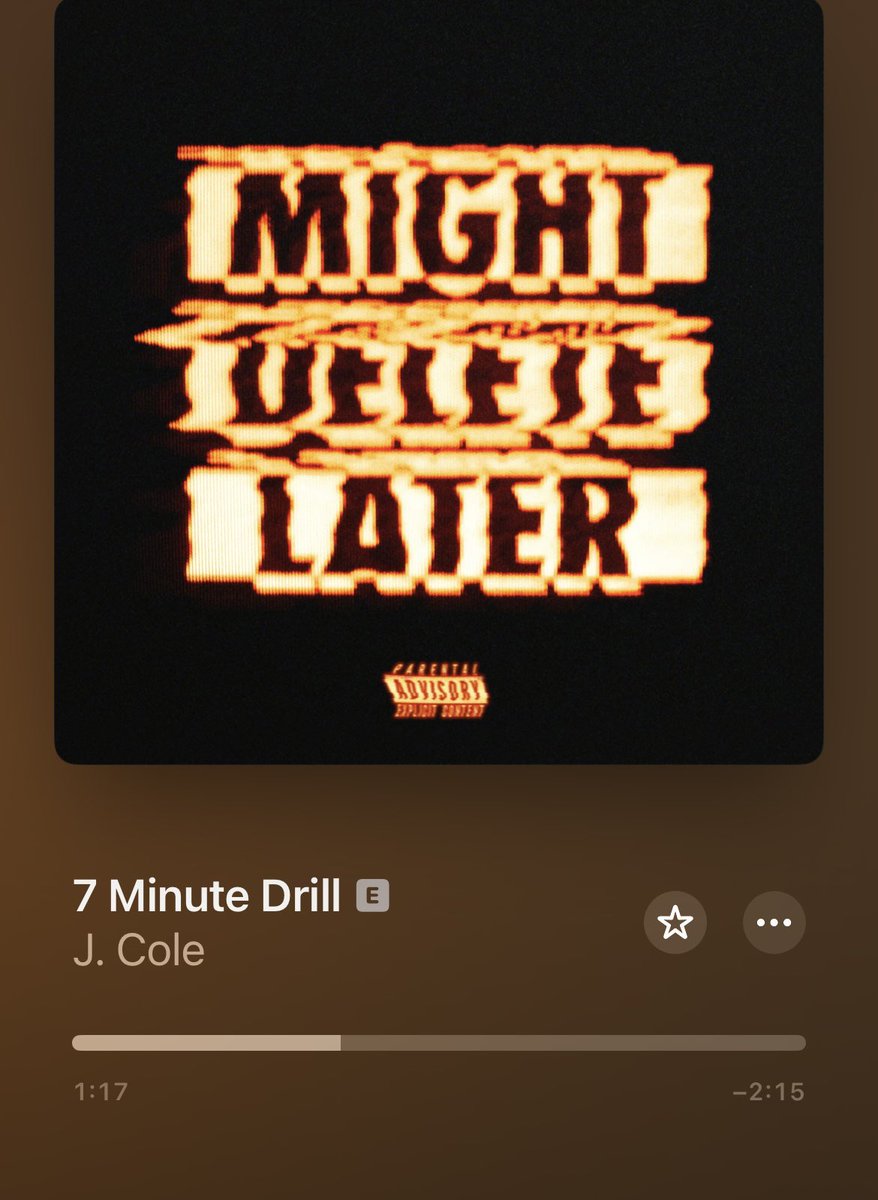 J. COLE STILL HASN’T TAKEN DOWN 7 MINUTE DRILL