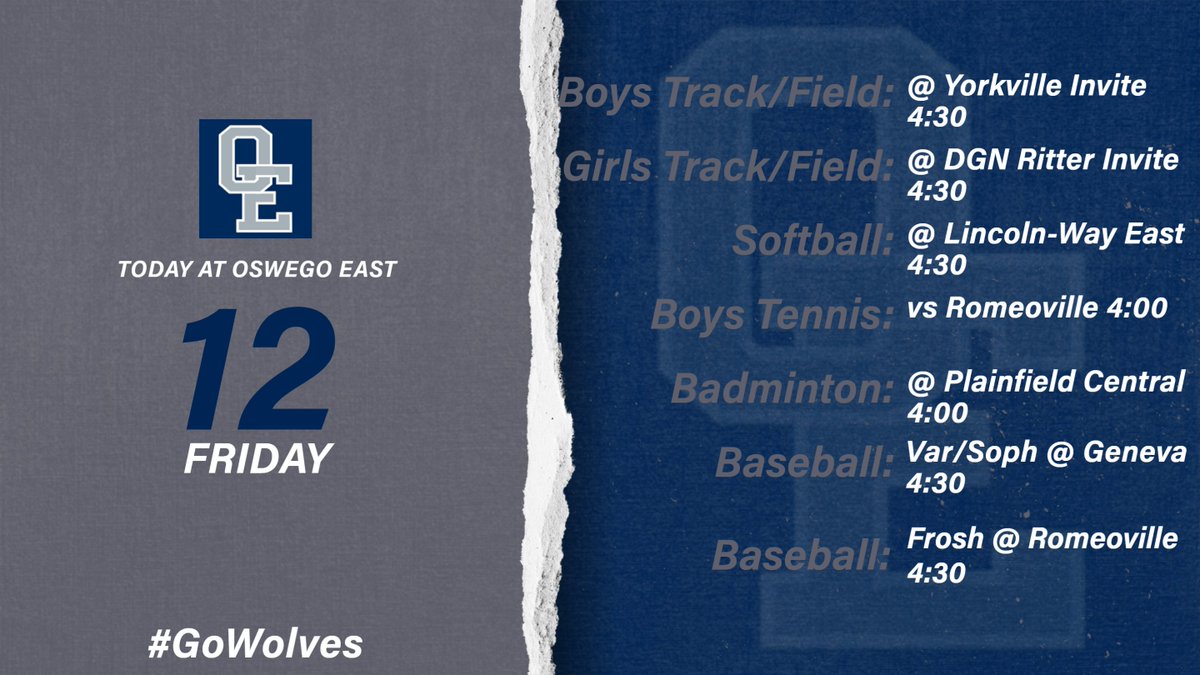 OEHS Athletics (@OEHS_GoWolves) on Twitter photo 2024-04-12 16:37:55