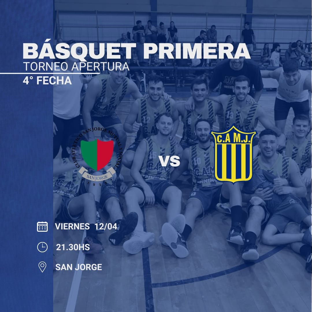 CAMJ1920's tweet photo. BÁSQUET DE PRIMERA 

#TorneoApertura 4° fecha @oeste_santafesino
Visitante del Club A. San Jorge
21:30hs

 Estadio Polideportivo Raúl Novaira.

#VamosChupa por un nuevo triunfo !!! https://t.co/qO0N96s2p2
