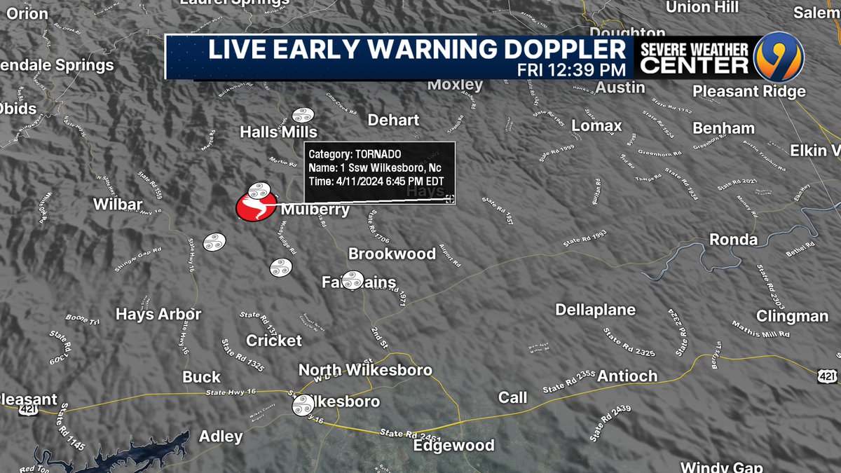 madithemet's tweet image. NWS confirmed a touchdown in Wilkes County, NC after yesterday&apos;s storms @wsoctv