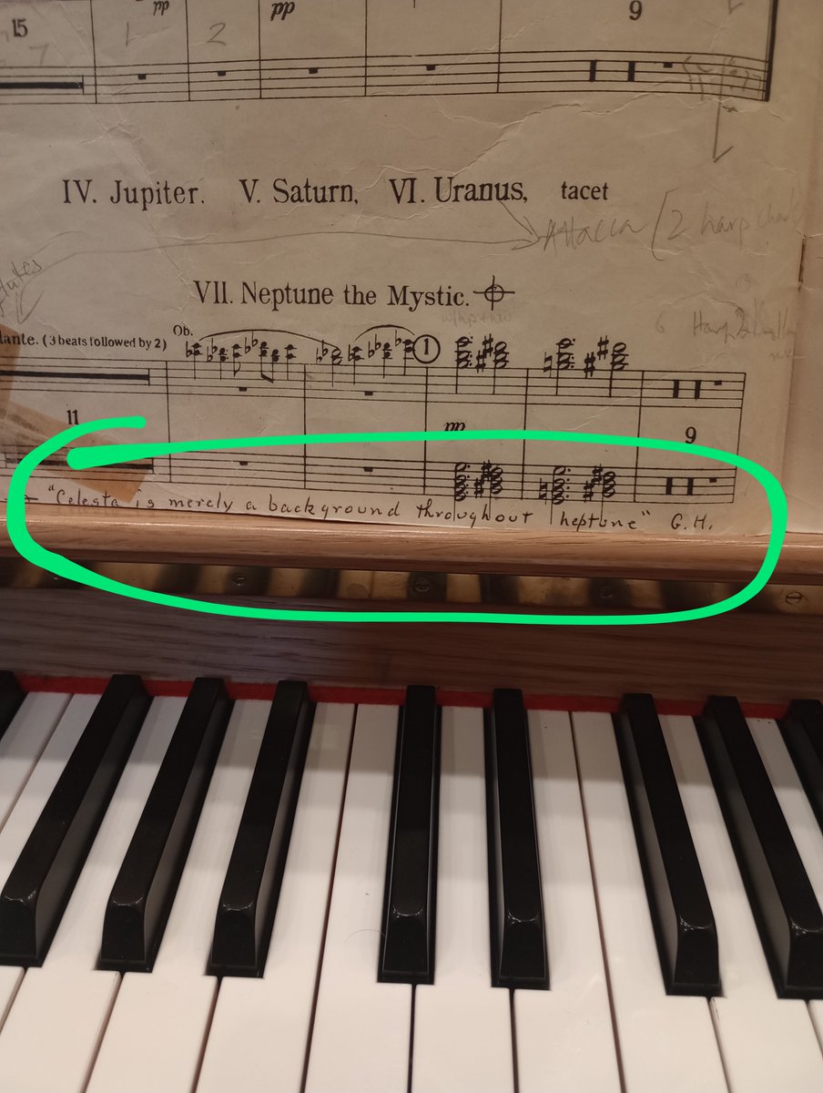 Playing celeste tonight and tomorrow in The Planets, & Holst is careful to remind us celestists not to get too big for our boots ---> Tix: lpo.org.uk/event/the-plan…