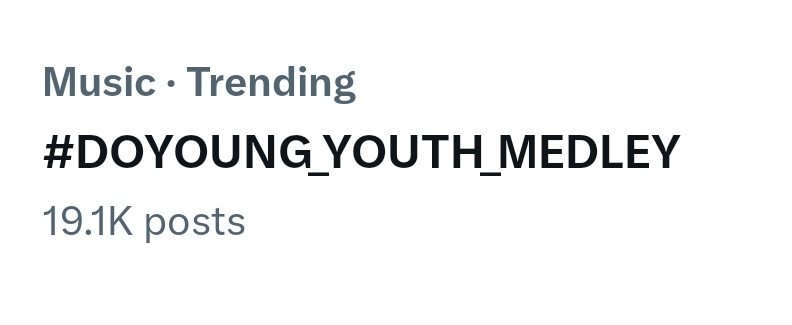 240413 Music Topic Trending #DOYOUNG_YOUTH_MEDLEY YOUTH HIGHLIGHT MEDLEY #DOYOUNG_청춘의포말_YOUTH #DOLOiscoming