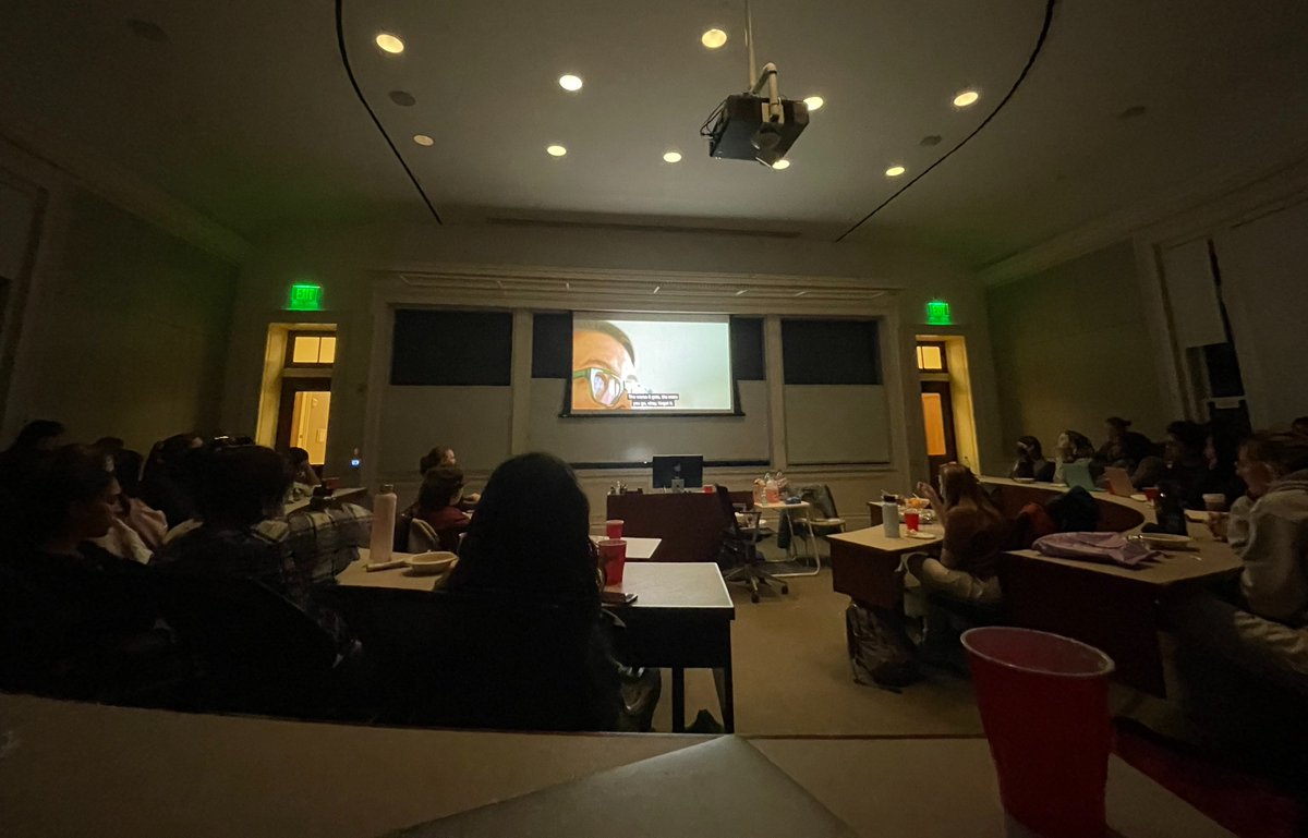 Science, Technology, and Society department viewing on Plan C in Rocky! (Post by Anna Philippe ‘27)