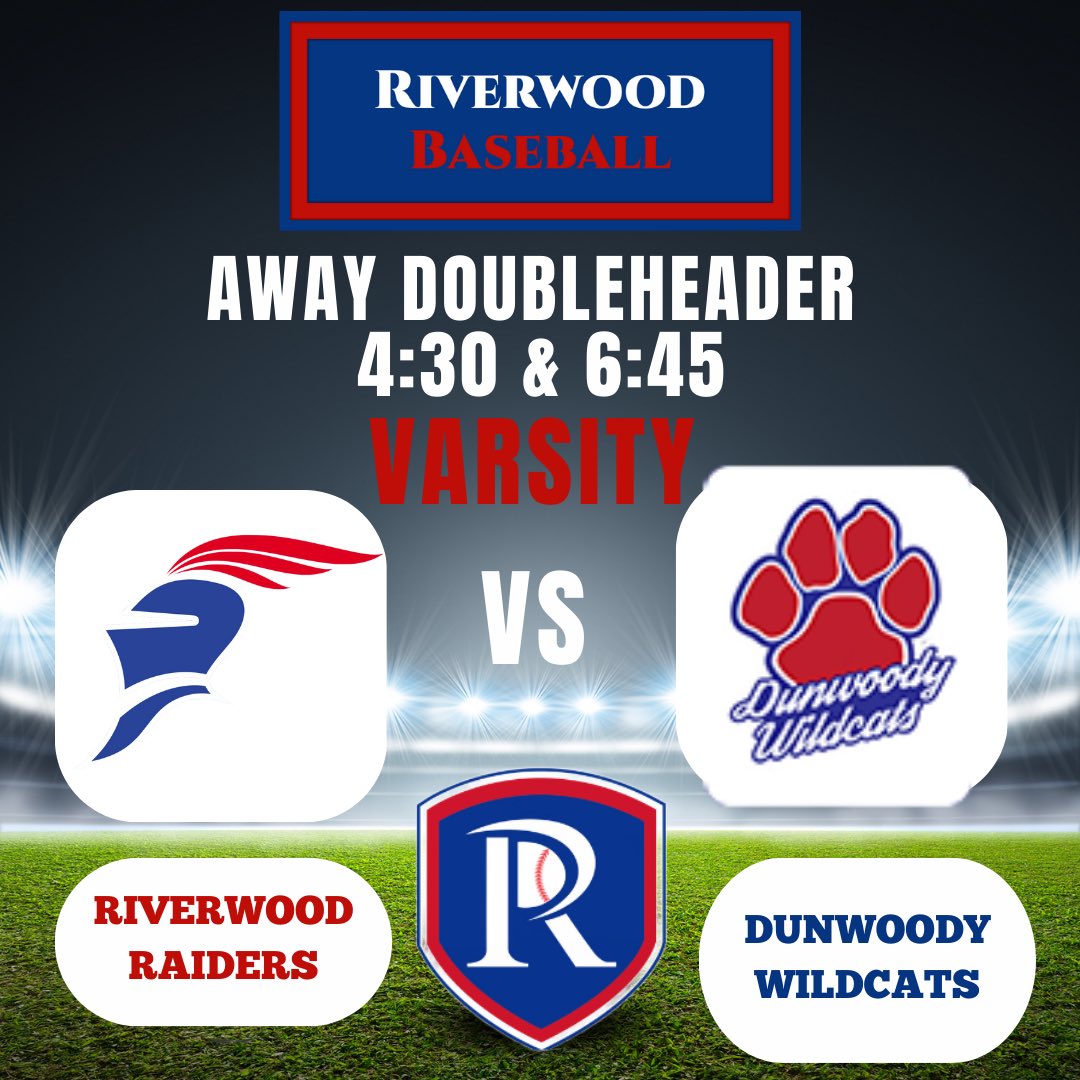 RICSbaseball's tweet image. Varsity has a doubleheader tonight against Dunwoody High School on their turf tonight.

1st game starts at 4:30 and 2nd game starts at 6:45.

Let’s go Raiders!!!!!

#ricsraiders #ricsbaseball #conferencegames
