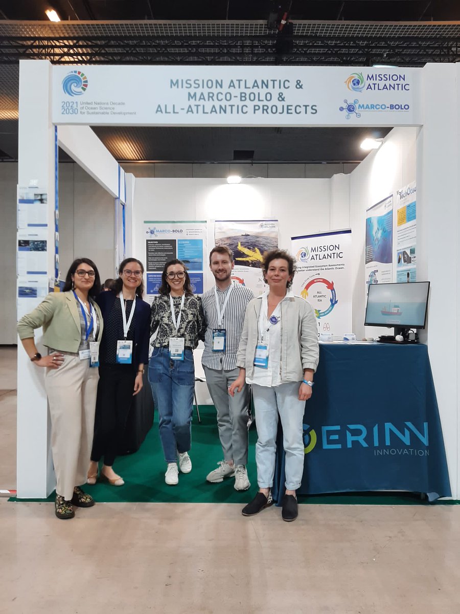 We've had an incredible week at the UN #OceanDecade24 Conference with our fab #h2020 #sisterprojects @NAUTILOS_H2020 @MISSIONATLANTIC and @MARCOBOLO_EU many important connections made and lots of laughs along the way #AtlanticAll #marinetech