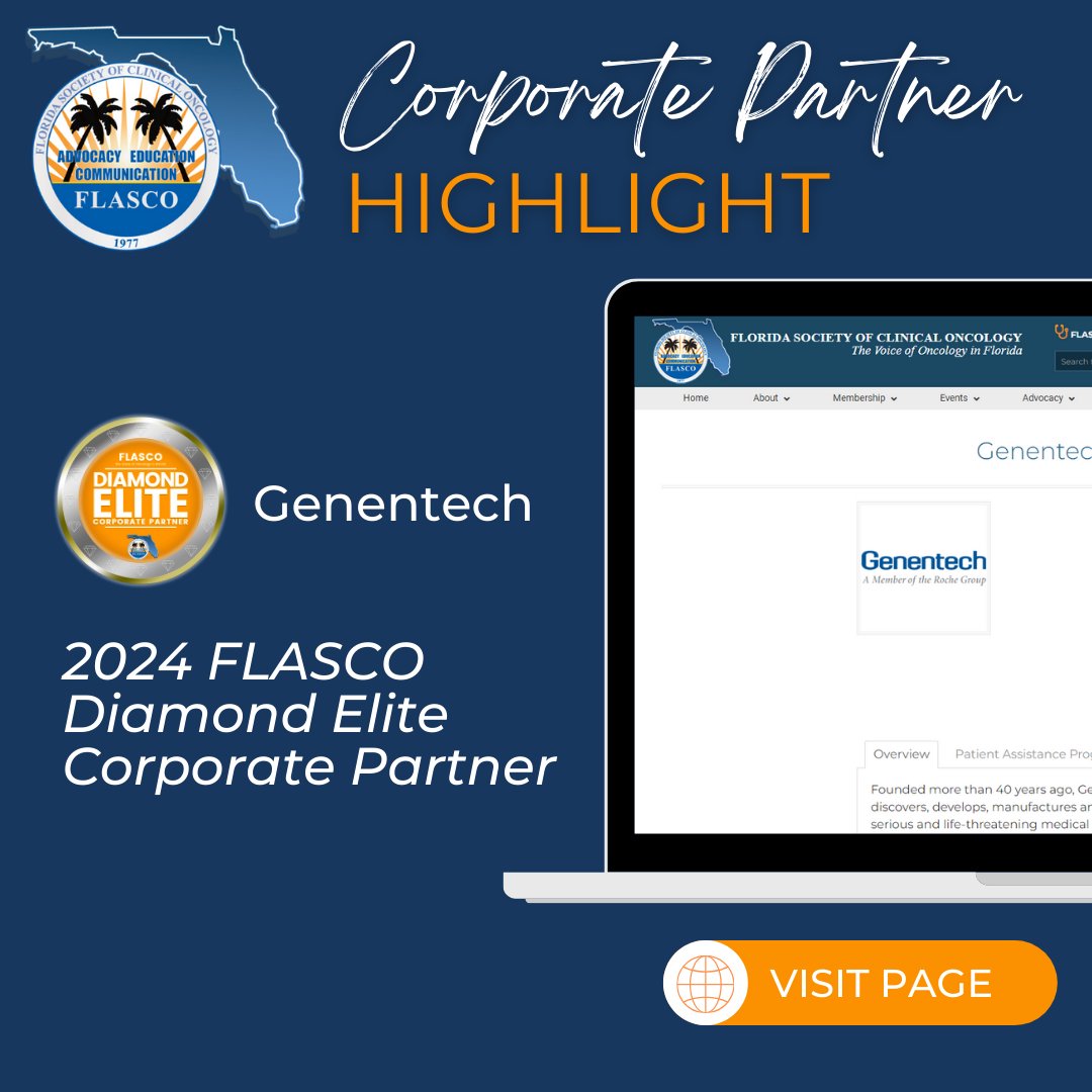 Thrilled to spotlight our steadfast partner, Genentech! 🤝 Dive into the impactful collaboration by exploring their dedicated Corporate Partner Page on our website: flasco.org/sponsor/genent… #FLASCO #CorporatePartnership #OncologyExcellence #Collaboration