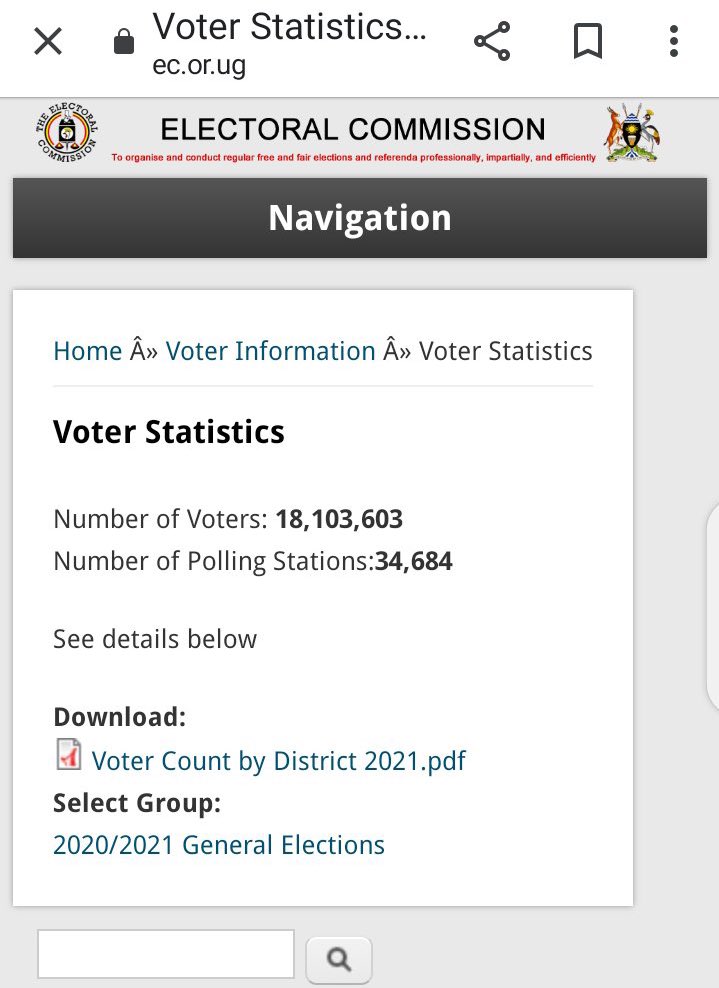 Interesting!!! NRM claims to have already registered 18m members. According to the EC, Uganda has 18.1m registered voters