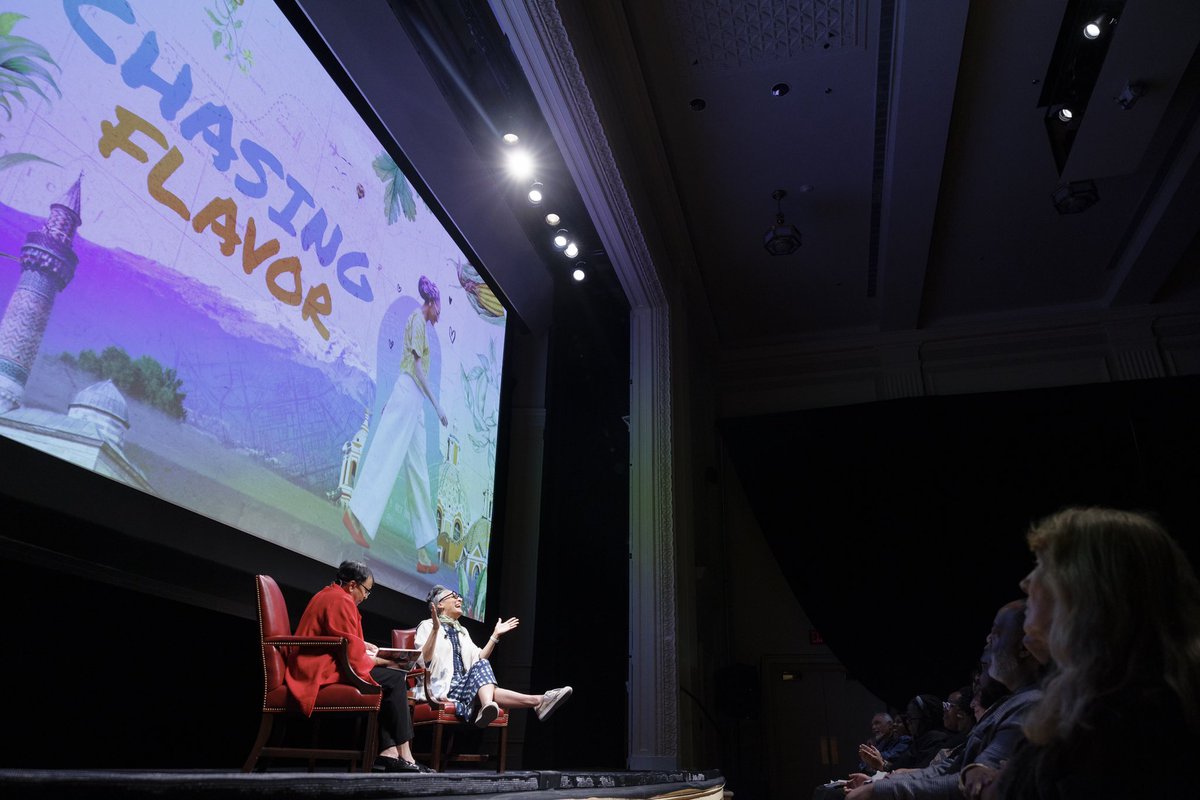 Two Carlas are better than one! It was such a delight to welcome author, chef and TV host Carla Hall to @librarycongress. We showed her a sample of LOC’s collection of 40K historical cookbooks then we screened and had a conversation about her new HBO show “Chasing Flavor.”