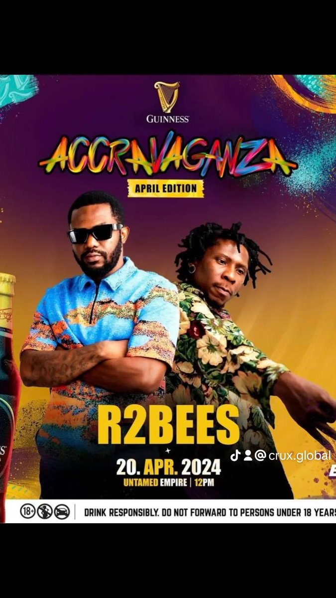 #Accravaganza Next Weekend with the R2BEES. Be there! 🎶🎶💃🏽💃🏽