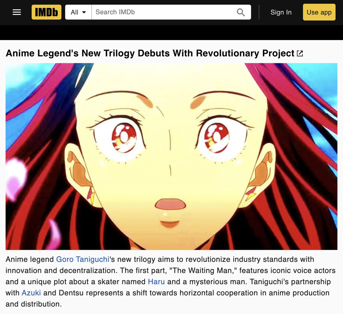 BABY WE'RE ON IMDB !!! ⛩️❤️

STUDY AZUKI ANIME