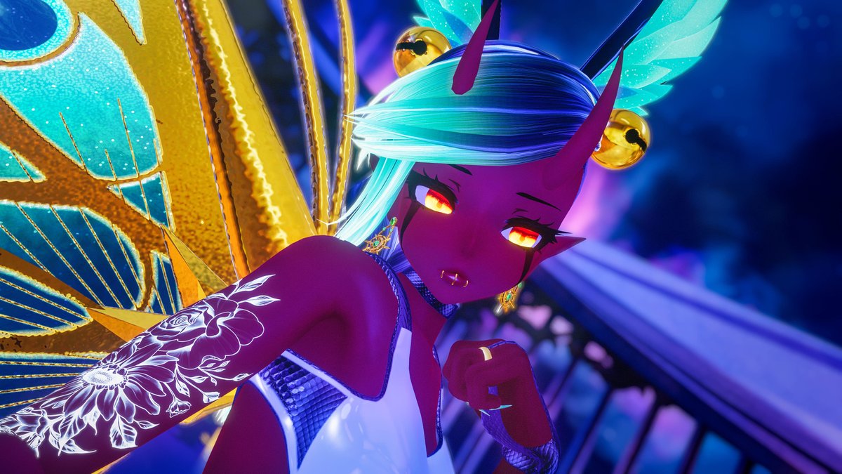 LordSkVR's tweet image. I will illuminate your night ✨
(because my wings are bright as fuck)
Professionally edited by @MizumelonVR