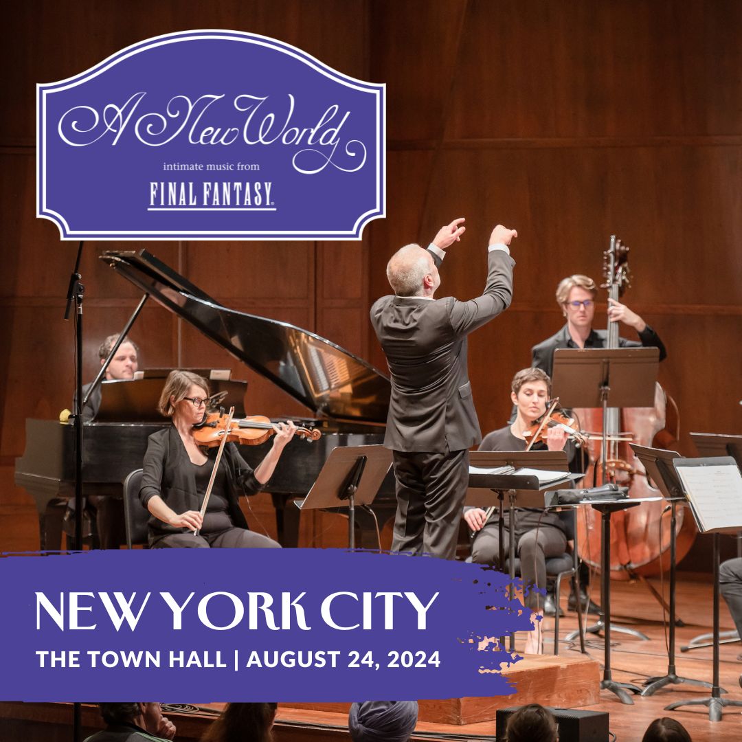 Tickets for our SPECIAL 10th ANNIVERSARY SHOW at The Town Hall are now ON SALE! Join legendary composer Masashi Hamauzu, music director Eric Roth, and the Harlem Chamber Players for a program of exclusive and official arrangements, premieres, and favorites from throughout the