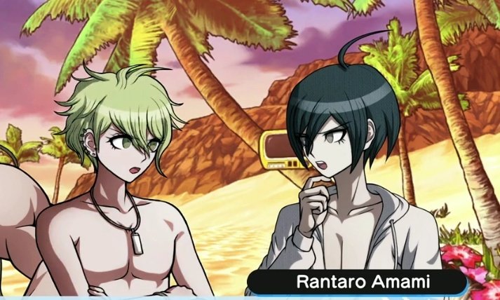 Why is Shuichi so tall is he wearing high heels on the beach