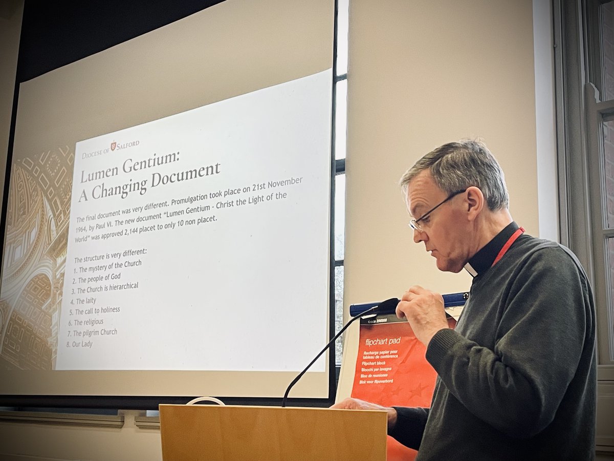 Thank you to everyone who joined us this week as Bishop John began our series of talks on the Four Constitutions of the Second Vatican Council. Join us over the following weeks as we continue to explore these important documents. Find out more at dioceseofsalford.org.uk/news/whats-on/