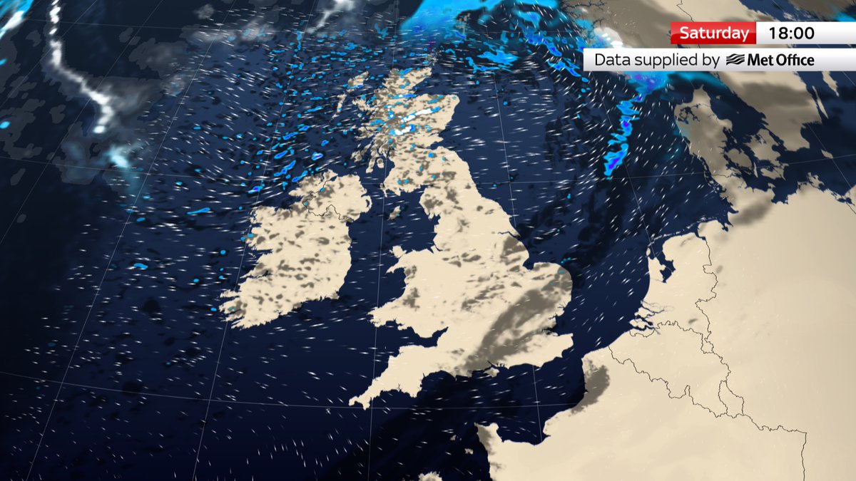 Warm and sunny in the southeast on Saturday, but it will turn cooler and more unsettled elsewhere with some heavy showers in the northwest. skynews.com/weather