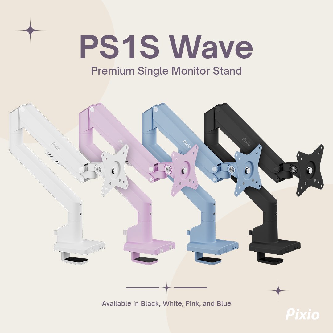 The ultimate companion for your PX248 Wave monitor is ready for pre-order! 🌊 Enjoy peak adjustability and seamless color-matching to put your aesthetic on display with PS1S Wave Premium Monitor Stand. 🛒 bit.ly/WAVESTAND