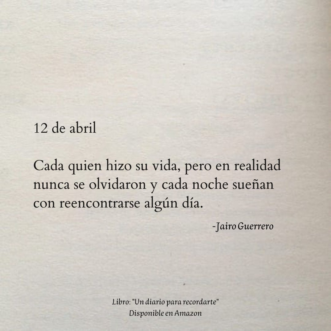 12 de abril. ✍🏼