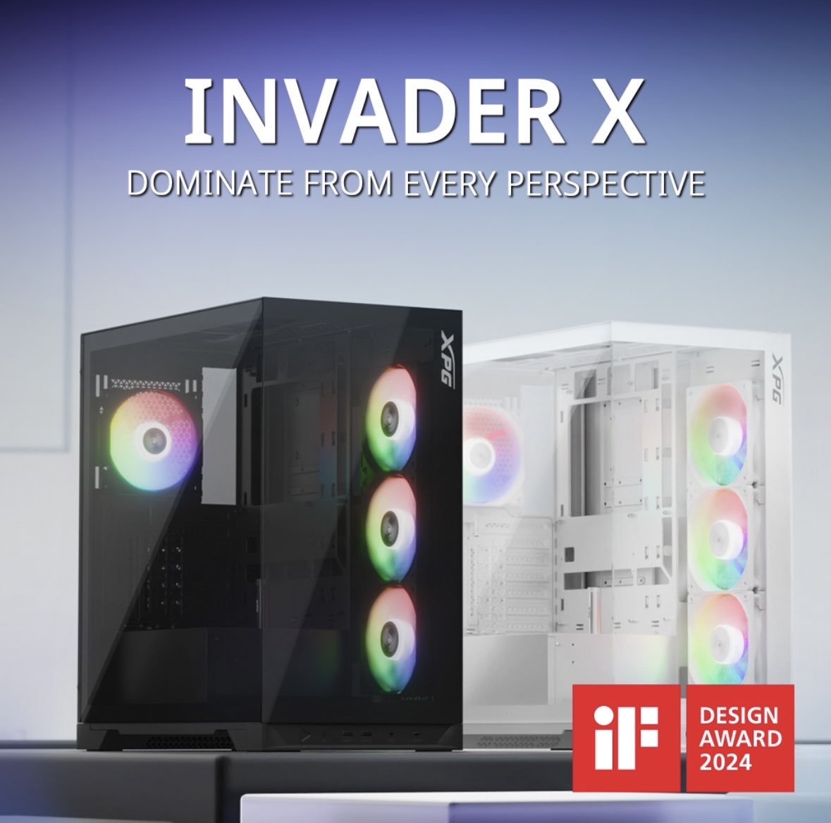✨Winning Design, Winning Responsibility✨ We’re thrilled to announce that XPG’s INVADER X mid-tower chassis has been awarded the prestigious iF DESIGN Award! 💫 #DominateFromEveryPerspective