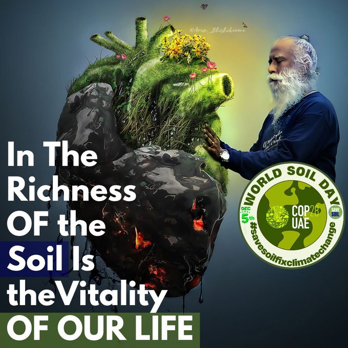 No Life wothout an healthy soil.
#SaveSoilForClimateAction 
#SaveSoilFixClimateChange 
#ConsciousPlanet