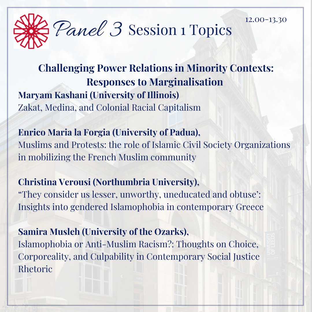 Session 1 Panel 3 Maryam Kashani from @UIUCAnthro @EnricolaForgia of @UniPadova @Ver_Christine of @NorthumbriaUni Samira Musleh from @UOzarks