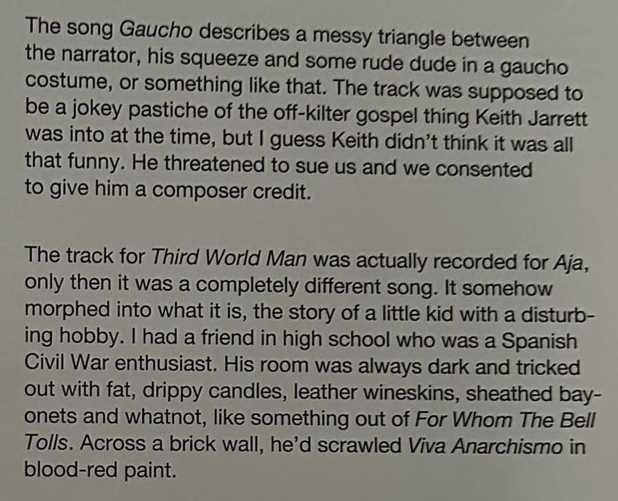 Donald explains Gaucho new liner notes from the man himself for the upcoming reissue from Analogue Productions