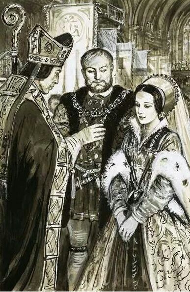 Today in Tudor history, 12 April 1533, Anne Boleyn caused quite a stir by attending mass wearing cloth of gold as well as the richest jewels. She attended by 60 ladies! Why was there such a stir? #TudorHistory #Tudors #TudorDynasty #Anglophile