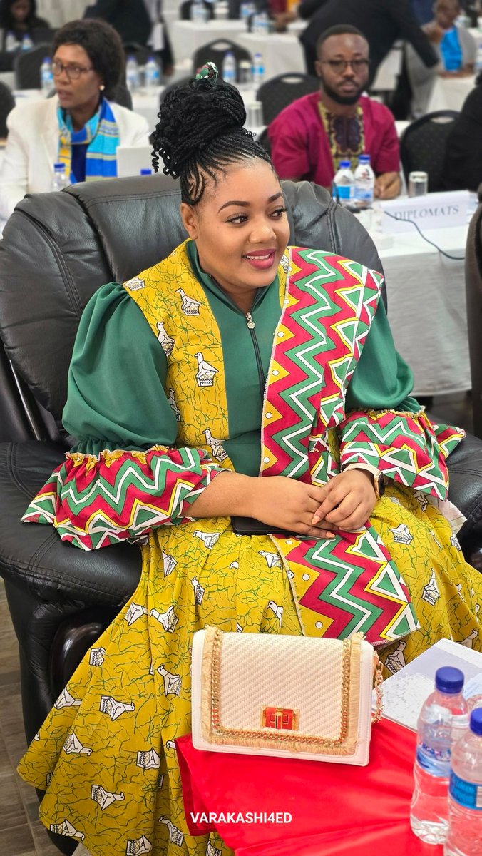 Hon. @ChikomoSheillah made sure that she impressed her audience not only with her oratory skills but also with the national dress. The national dress is more than just fabric; it is tribute, a symbol of #PATRIOTISM, and needs to be upheld for generations.