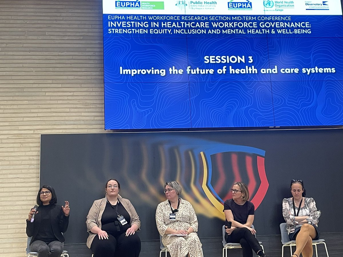 The panel @EUPHActs HWR conference brought a range of expertise on workforce matters and topics ranging on governance, policy, on inclusion, migration and mental health @WHO_Europe