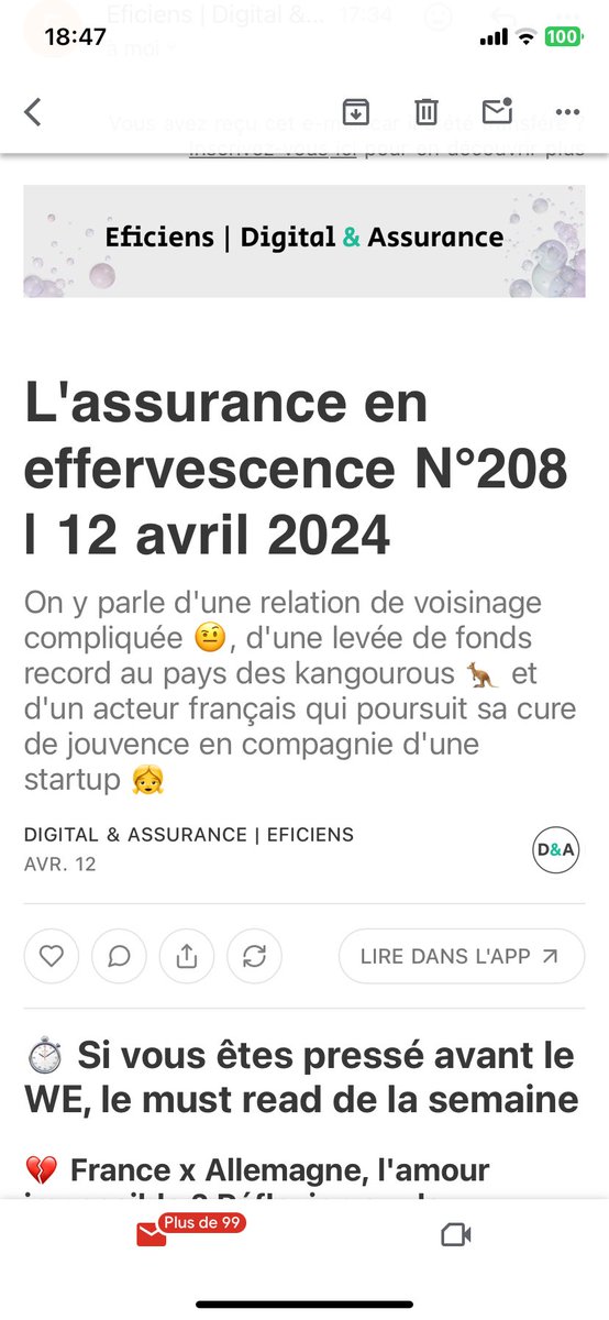 nelly brossard 💫 (@nelbro) on Twitter photo ☑️ Les info clés hebdo de l’#insurtech :
🔹<a href="/bnpp_cardif/">BNP Paribas Cardif</a>
& <a href="/Lemonade_Inc/">Lemonade</a> une offre 🏡 pour les propriétaires en 🇫🇷
🔹Très belle levée 💰pour <a href="/honey_insurance/">honey_insurance</a> 🇦🇺 🏠
🔹<a href="/GaranceEtMoi/">Garance&Moi</a> partenaire de @helloSkarlett
🙏<a href="/eficiens/">Digital & Assurance</a>
urlz.fr/qg9n
#assurance ☑️ Les info clés hebdo de l’#insurtech :
🔹<a href="/bnpp_cardif/">BNP Paribas Cardif</a>
& <a href="/Lemonade_Inc/">Lemonade</a> une offre 🏡 pour les propriétaires en 🇫🇷
🔹Très belle levée 💰pour <a href="/honey_insurance/">honey_insurance</a> 🇦🇺 🏠
🔹<a href="/GaranceEtMoi/">Garance&Moi</a> partenaire de @helloSkarlett
🙏<a href="/eficiens/">Digital & Assurance</a>
urlz.fr/qg9n
#assurance