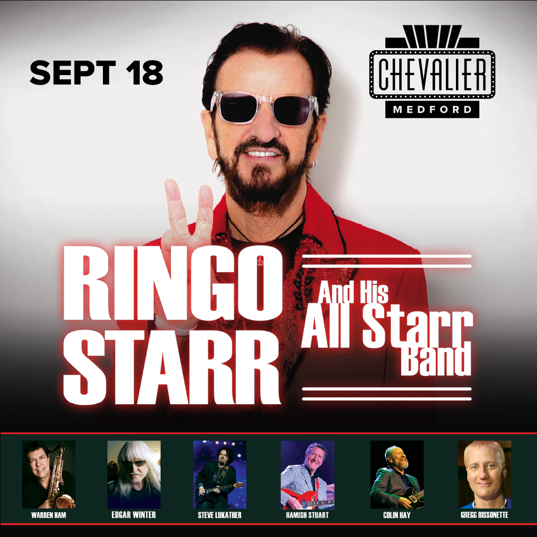 ✌️☮️ JUST ANNOUNCED ☮️✌️ The legendary @ringostarrmusic is coming on Sept 18! 🎟️ Presale begins Thursday, April 25 @ 10AM. 🔗: chevaliertheatre.com/artist/ringo-s…