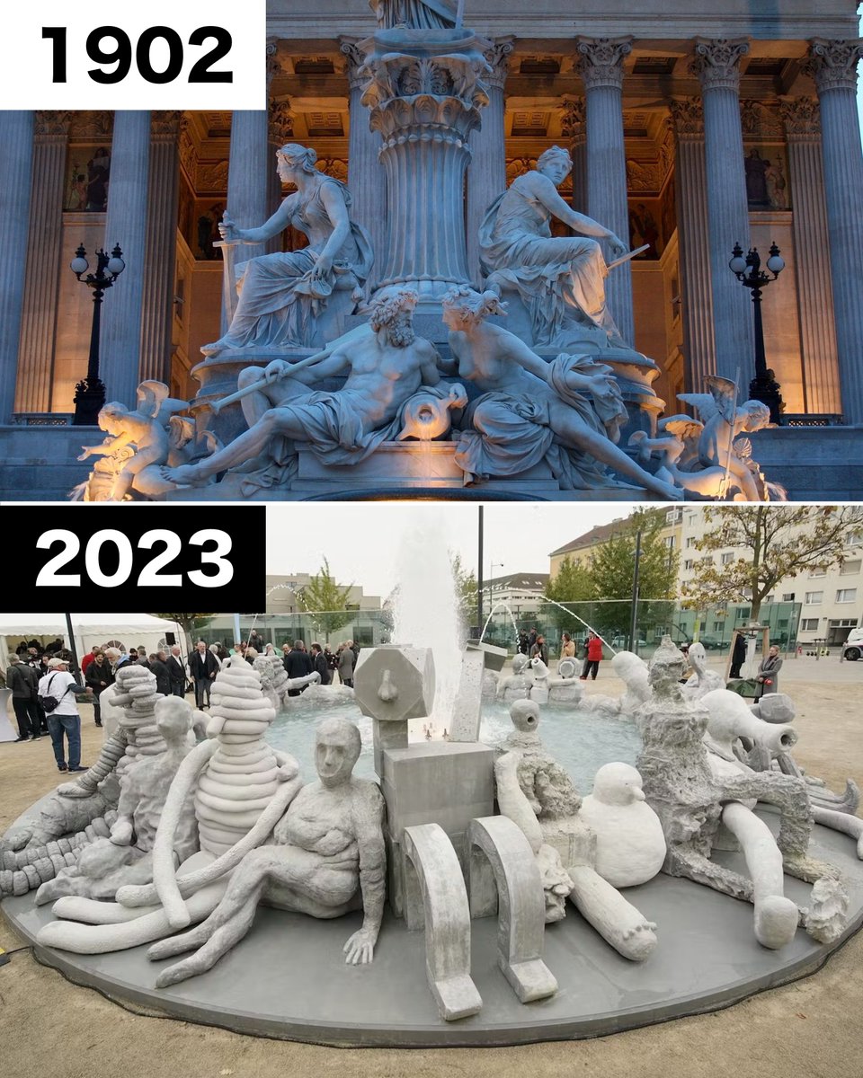And this fountain was erected in Vienna: a mockery of a city known for its elegant fountains that celebrate its nourishing spring water supply.

So why does this keep happening everywhere?