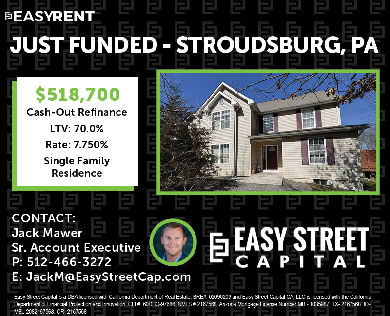 #JustFunded #FundingFriday
$518,700 DSCR Loan (Cash-Out Refinance Transaction) on a SFR in Stroudsburg, Pennsylvania! This palatial property features nine bedrooms, five bathrooms a sauna and an indoor pool - all located near the Poconos with access to many great activities!