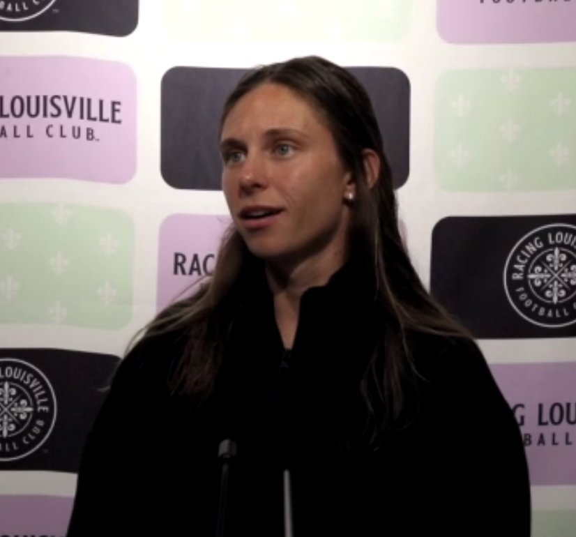 'We know San Diego...they like to attack...they have great players. But, at the end of the day, we're going to focus on us and what we need to do to attack, to score, to win.' @RacingLouFC midfielder Marisa DiGrande ahead of Saturday's home match against San Diego.