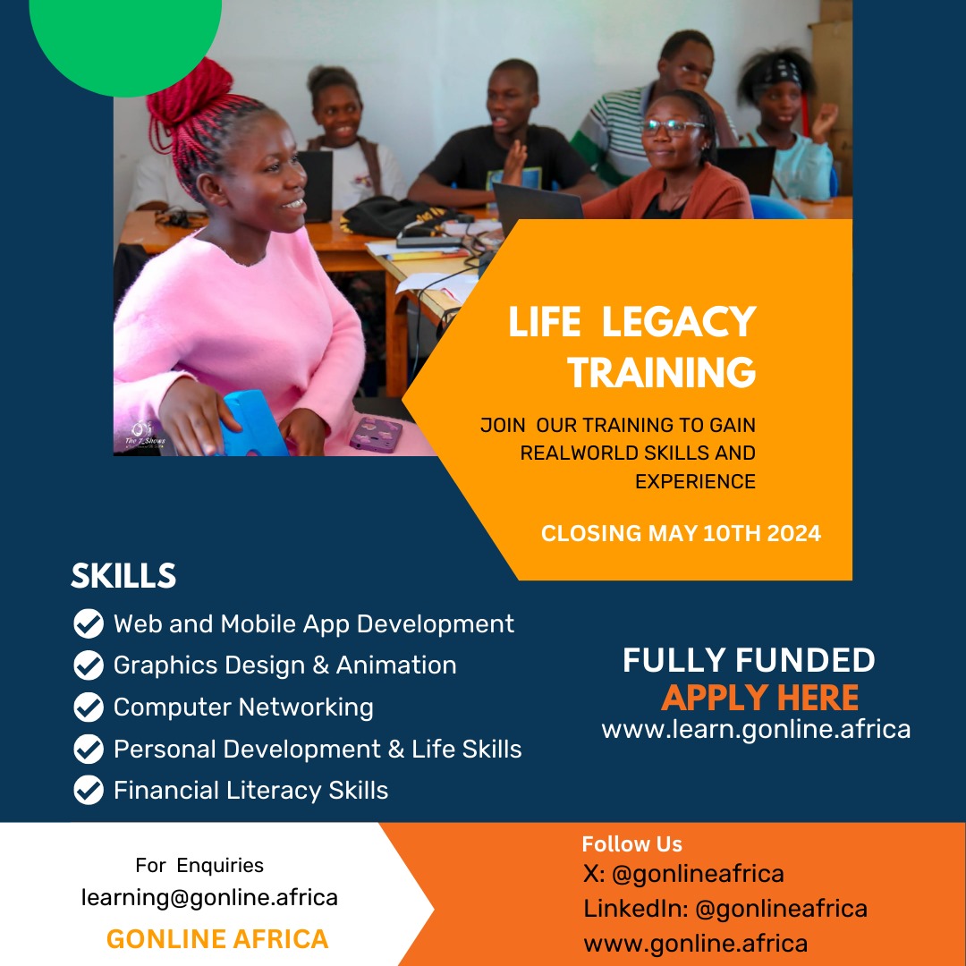 Did you know that we have this amazing opportunity for youths from rural and marginalized communities or just someone who desires to advance their skills in ICT and Entrepreneurship skills? No academic experience or qualifications needed! Apply: learn.gonline.africa