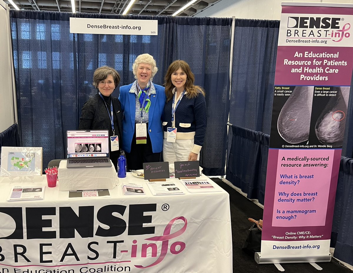 Come see us at #sbi2024 booth 505 and learn about dense breasts and what you can do to help ensure women with dense breasts have access to life-saving supplemental screening. @DrWendieBerg @JoAnnPushkin @DenseBreastInfo #FindItEarlyAct