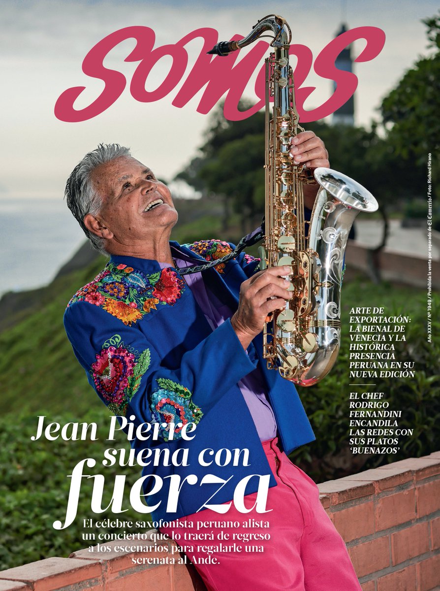 📰 ¡Esta es nuestra portada del sábado 13 de abril! 🎷🎶 JEAN PIERRE SUENA CON FUERZA. El célebre saxofonista peruano alista un concierto que lo traerá de regreso a los escenarios para regalarle una serenata al Ande: bit.ly/4auYfDa
