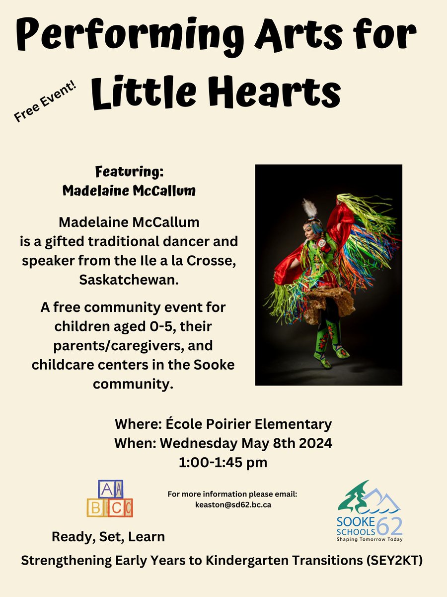 We are pleased to host an upcoming event for littles in #Sooke next month. Come on out!