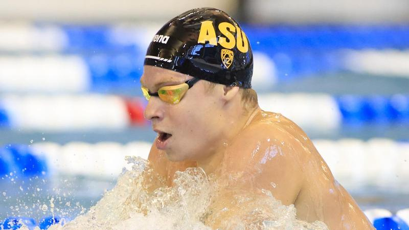 Leon Marchand in 3 years at Arizona State - 2024 NCAA Team Champion 🏆 - 10x NCAA Champion (8 ind, 2 relay) 💍 - 17x Pac 12 Champion (9 ind, 8 relay) 🥇 - 21x All-American 🇺🇸 - 3x CSCAA DI Swimmer of the Year 🏊🏻‍♂️ - 3x Pac-12 Swimmer of the Year 🏊🏻‍♂️ Fastest EVER in the 500 Free,