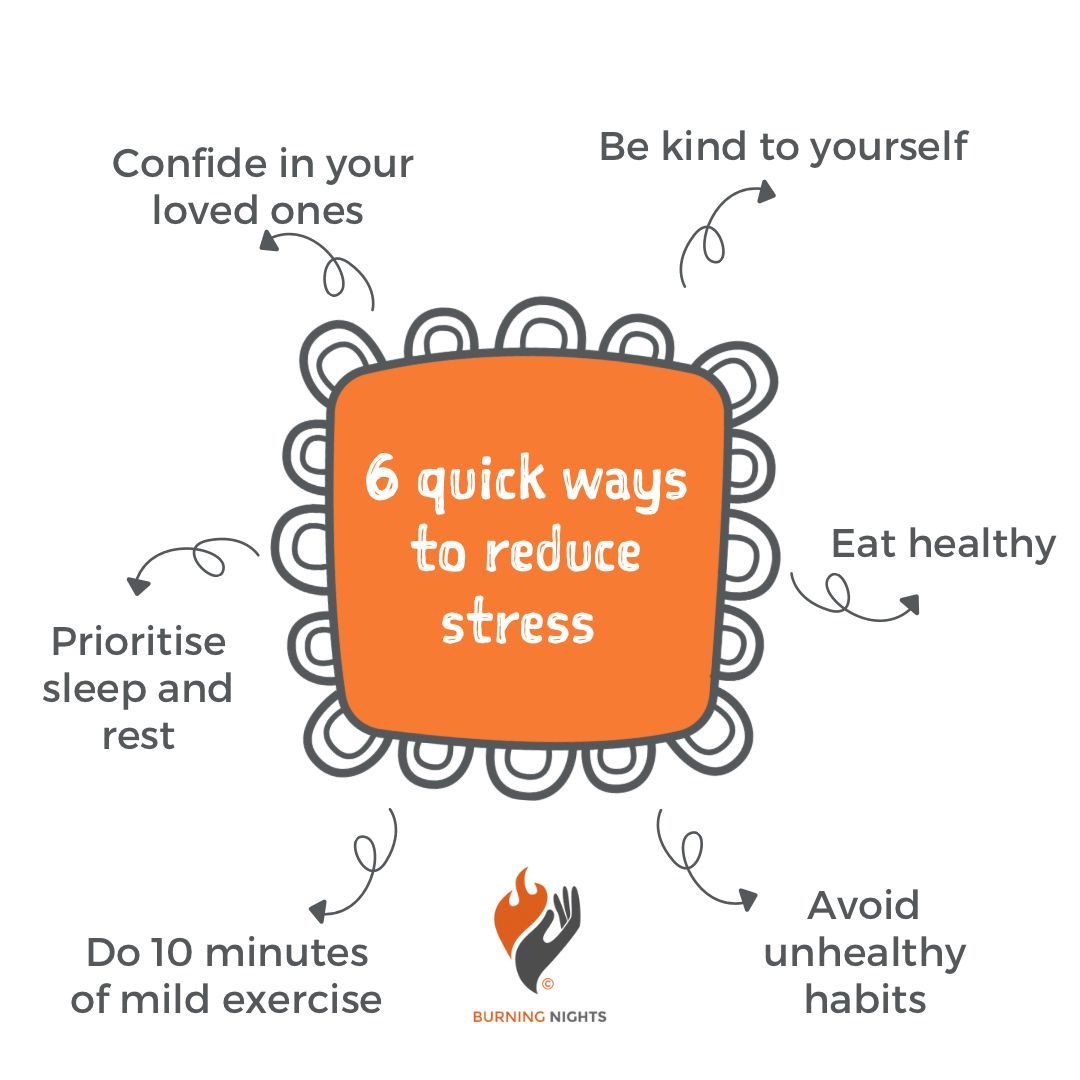 Living with CRPS can cause a lot of stress. Still, there are always some small steps you can take to wind down and relax. Need more support? 🔥 Check out our online support groups or our befriending service! #crps #burningnightscrps #crpsawareness #crpswarrior #chronicpain