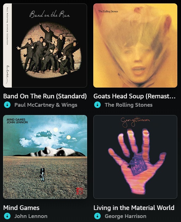 which of these #1973albums do you like most?
🎸  🎹 🎤 🥁
#PaulMcCartneynWings #TheRollingStones
#JohnLennon #GeorgeHarrison