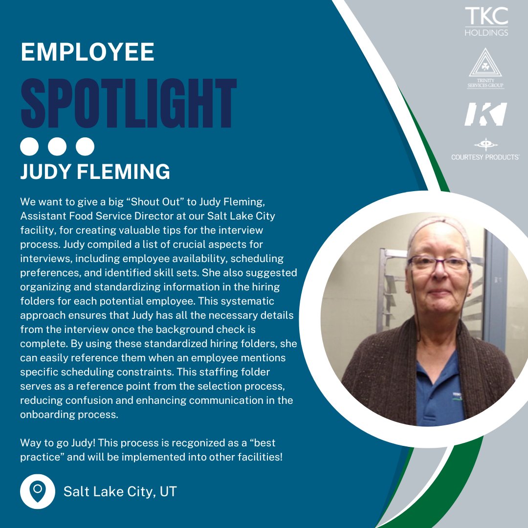 It's that time again to give a shoutout to one of our amazing employees! 🥳

#FeelGoodFriday #TKCHoldings #EmployeeSpotlight #CompanyCulture