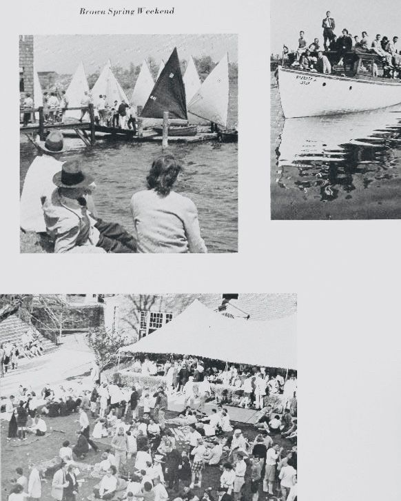 Spring Weekend, 1956, as recorded by Brun Mael, the yearbook for Pembroke College. Pembroke was the women’s college in Brown until 1971.