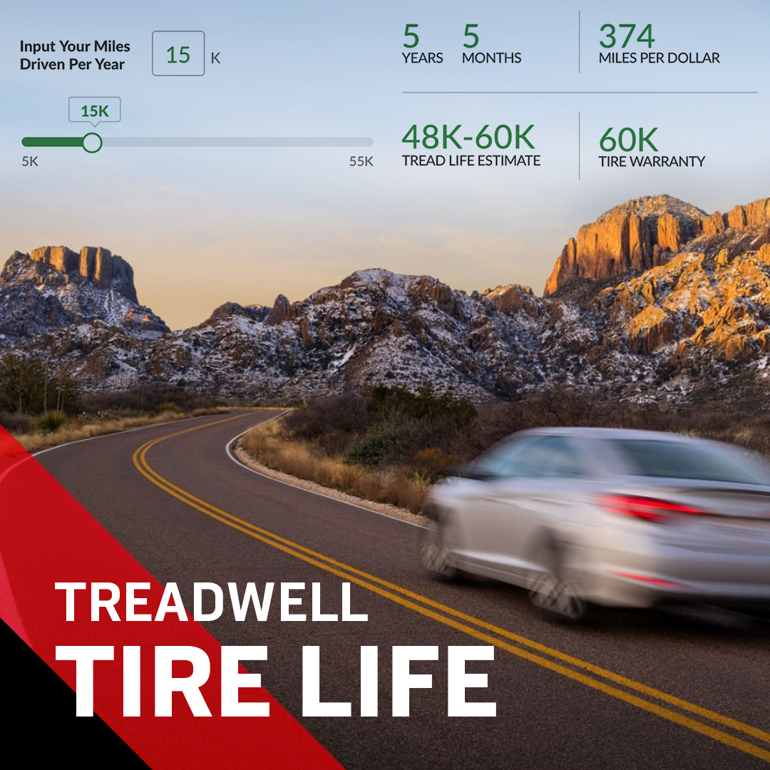 Treadwell® estimates your tire's tread life based on your driving habits and can even break it down to miles per dollar. 🛞🤖 Learn more about Treadwell® ➡️ americasti.re/3xH1wjX 

#Tires #Treadwell #TireGuide #LetsGetYouTakenCareOf