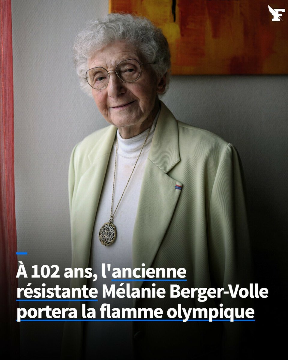 L’occasion pour elle de rappeler les valeurs d'amitié entre les peuples qu'elle a défendues pendant la Résistance. → lefigaro.fr/sports/jeux-ol…